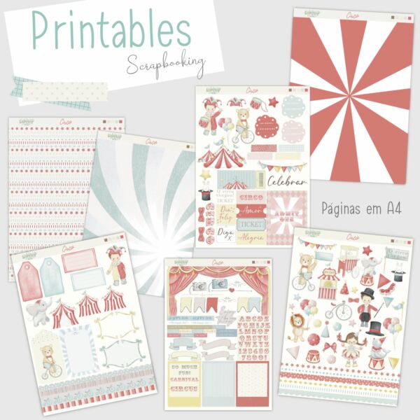 Printables: Scrapbooking Circo